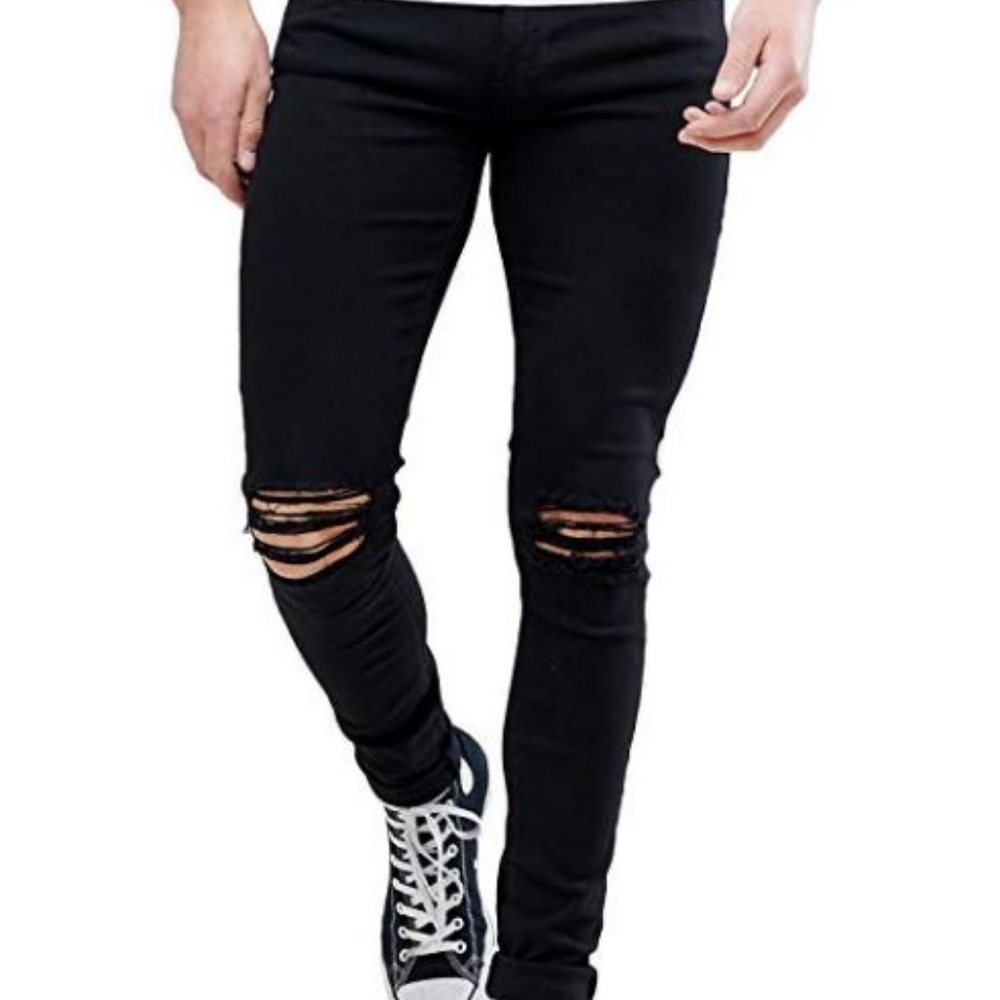 Men's Ripped Distressed Skinny Jeans